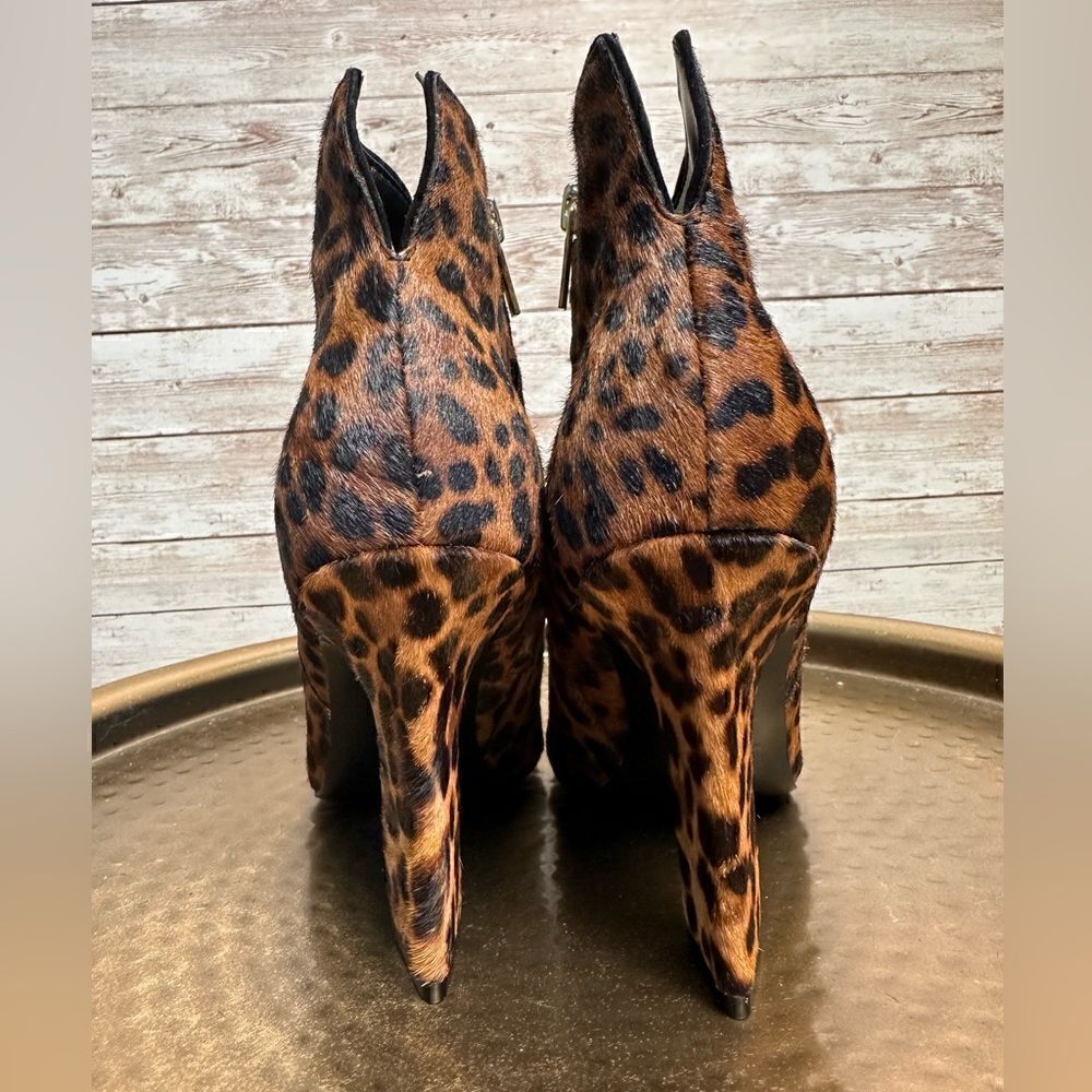 Mark Fischer LTD - Mellaly Ankle Booties Women’s 6.5M Brown Leopard Print NWOB - Picture 14 of 16